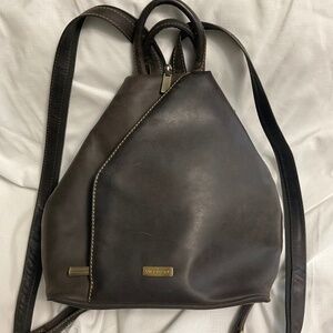 Visconti leather backpack purse